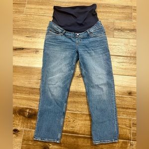 Abercrombie - Maternity Jeans - 90s Straight Leg - Over Belly - Size 28R